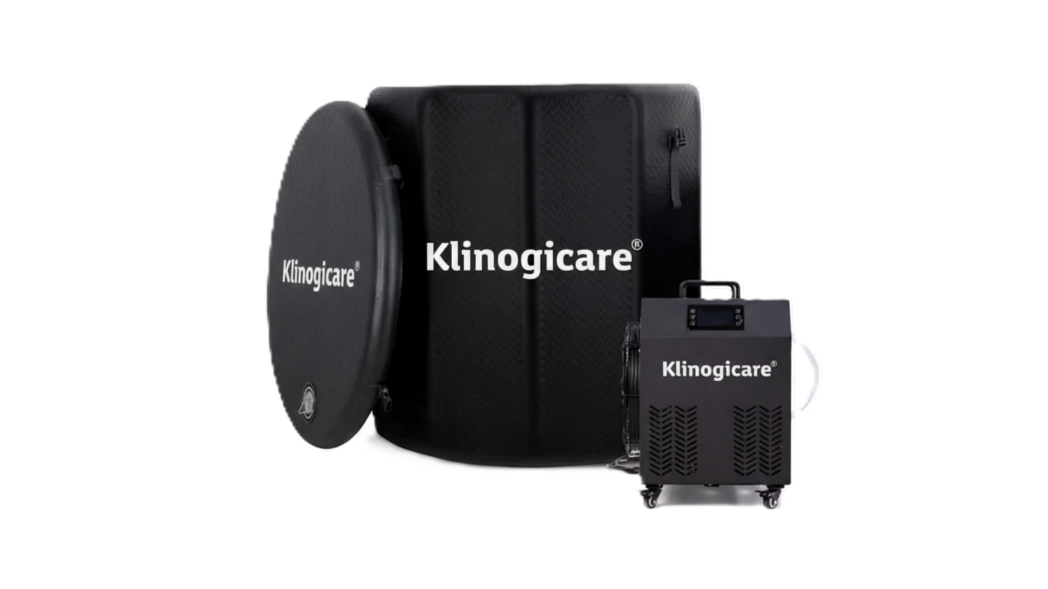 İç veya dış mekan kullanımı için chiller'lı dikey Klinogicare&reg; Ice Bath küveti